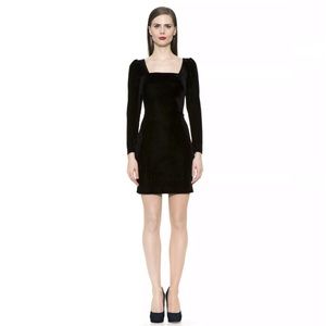 Alexia Admor Long Sleeve Velvet Black Dress